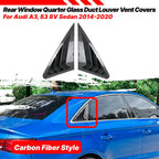 Rear Side Window Quarter Shutter Cover Trim for Audi A3 S3 (2014–2020)