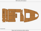 EVA Foam Pad Flooring Mat for Sea Ray 230 Sundancer (1994)