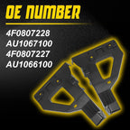 Set of 2 Front Bumper Brackets for Audi A6 Quattro (2005–2011) OE 4F0807228 4F0807227
