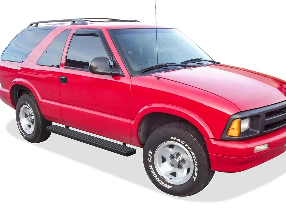Set of 2 Running Boards for Chevy Blazer GMC Jimmy (1995–2004) Matte Black