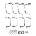8x Fuel Injector Tube and Seal Kit for Ford F-250 F-350 F-450 F-550 (2011–2019)