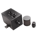 2L Aluminum Oil Catch Can Reservoir Tank Breather Filter 10AN Fitting for