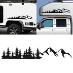Car Tree Mountain Forest Vinyl Decal Sticker for Any Car