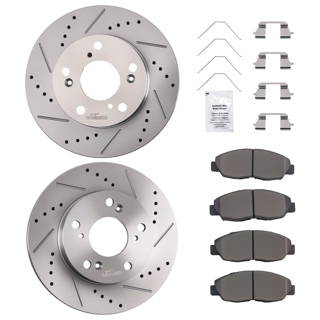 Front Brake Rotors and Pads Set for Honda Civic (2012–2015)