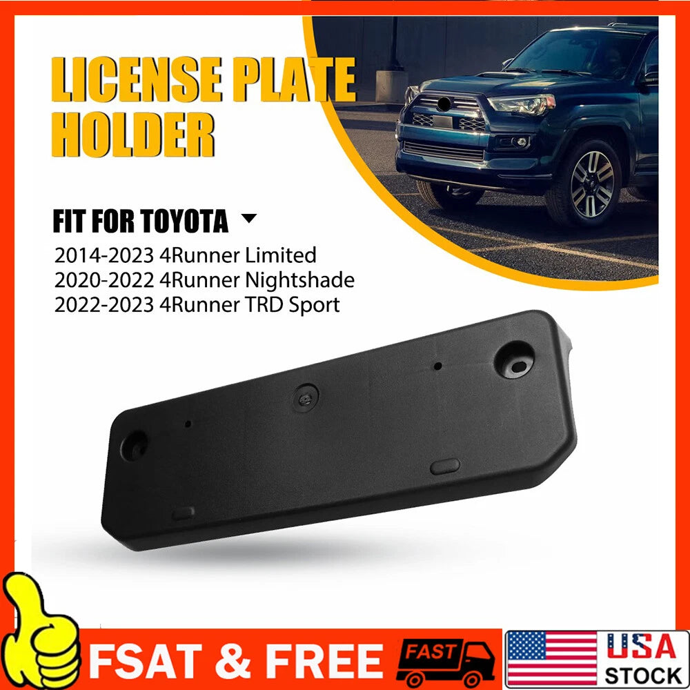 License Plate Bracket for Toyota 4Runner (2014â2023) Front Textured