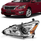 Left Driver Side Halogen Headlight for Nissan Altima Sedan (2013–2015)
