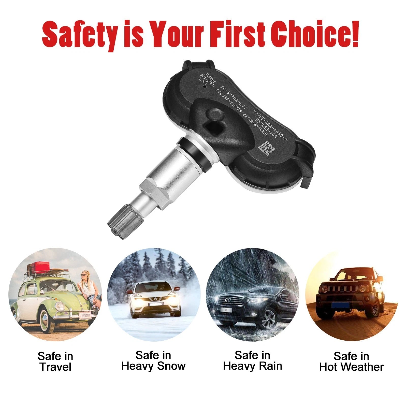TPMS Sensor with Service Kit for Honda Civic (2006-2011)