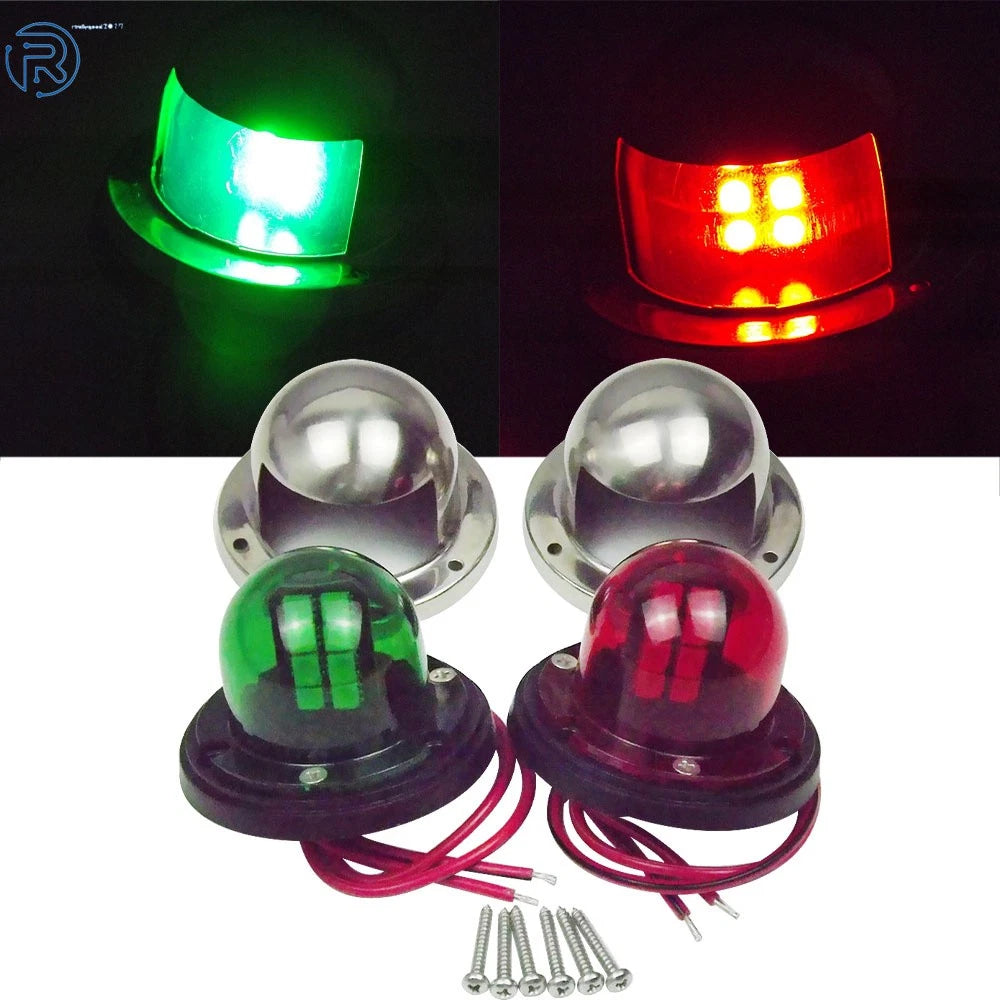 LED Bow Navigation Lights for Marine Boat Pontoon (12V)