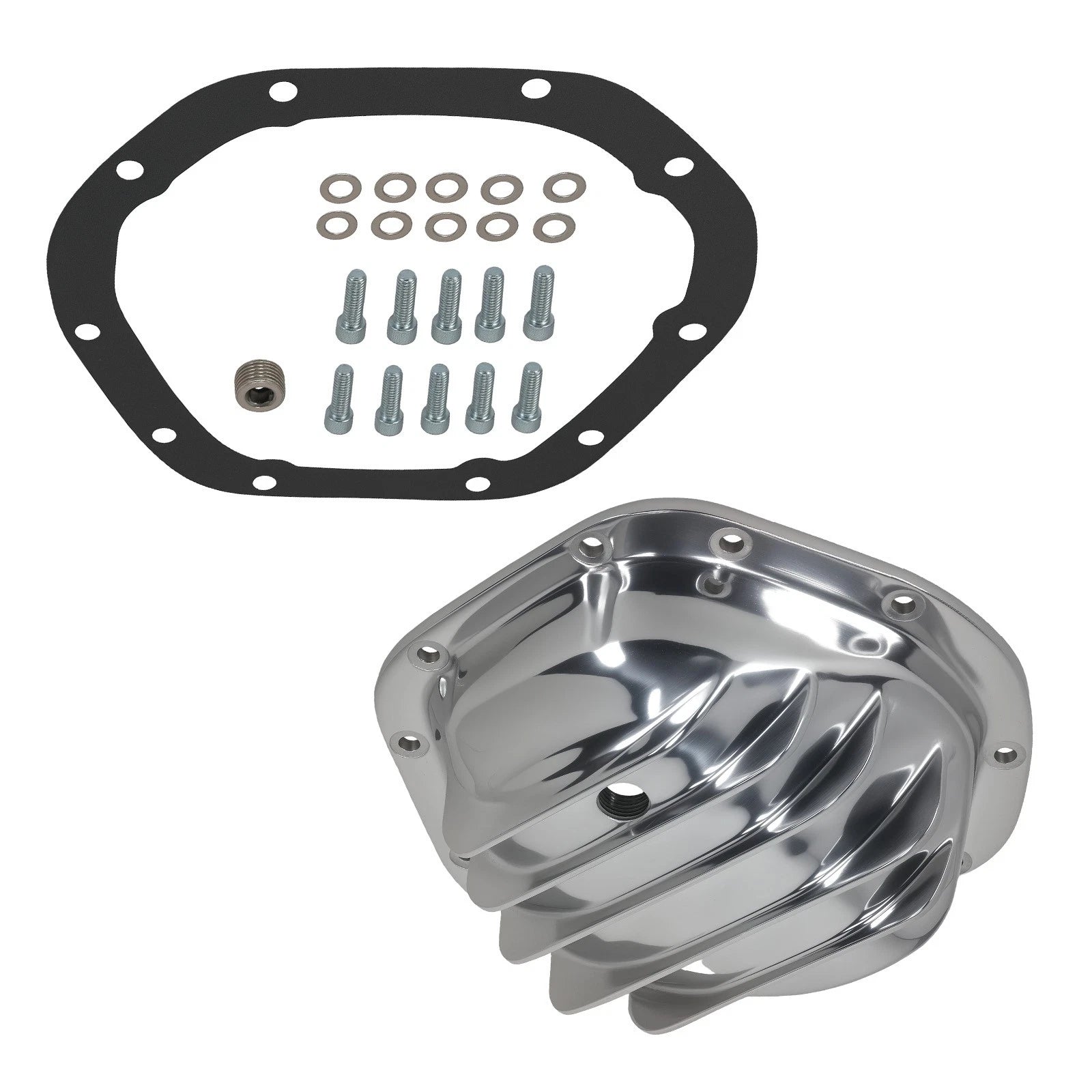Aluminum Differential Cover for Chevy 3/4 Ton Ford Truck (1966–2003) w/Kit