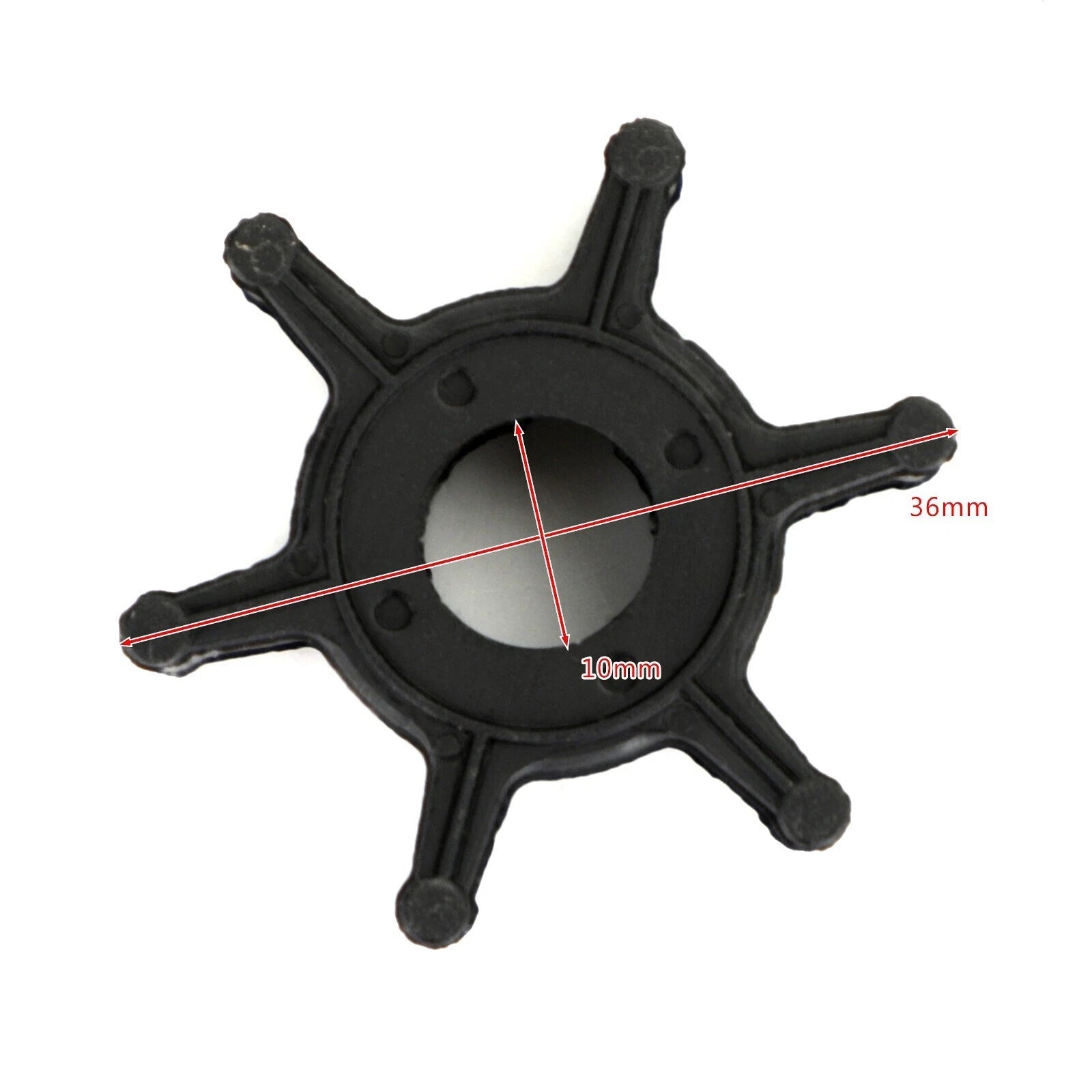 Water Pump Impeller for Yamaha 2.5 HP 4-Stroke F2.5A (2000–2005) 6L5-44352-00