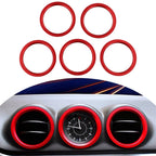 5PCS Air Conditioner Outlet Vent Ring Cover Trim for Suzuki Vitara (2015–2020)