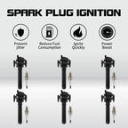 Set of 6 Ignition Coils & 6 Spark Plugs for Chrysler Concorde Intrepid Stratus (1998–2005) UF199