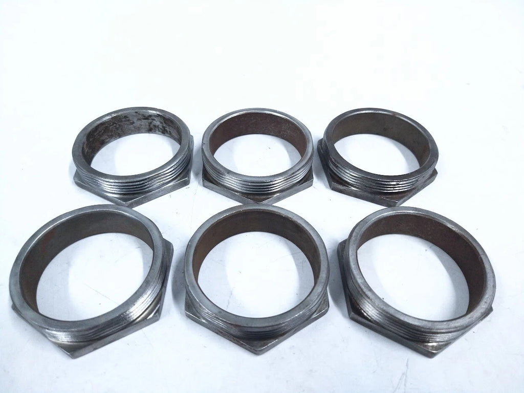 Set of 6 Hexagon Head Bushed Conduit Nipples for Volvo Penta (2.5")