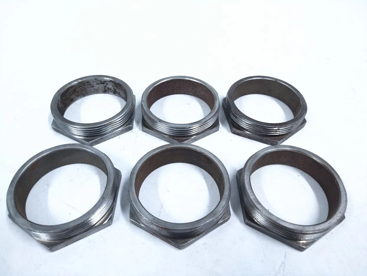 Set of 6 Hexagon Head Bushed Conduit Nipples for Volvo Penta (2.5")