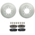 Bosch QuietCast Rear Rotors & TRW Pro Ceramic Brake Pads for Land Cruiser