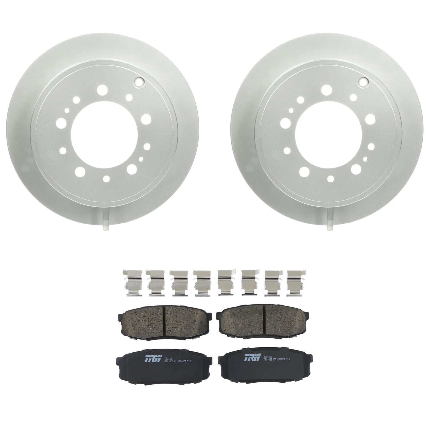 Bosch QuietCast Rear Rotors & TRW Pro Ceramic Brake Pads for Land Cruiser