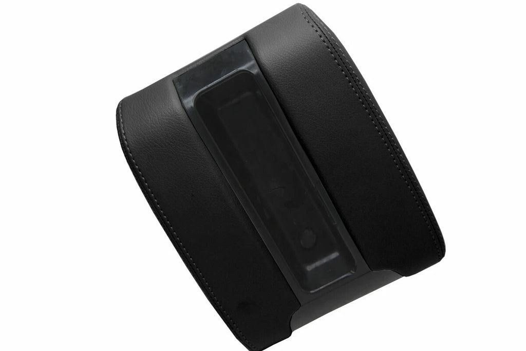 Leather Center Console Lid Armrest Cover for BMW E39 (1997–2003) Black