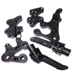 Foot Pegs for Suzuki GSXR1000 (2005–2008) Black Front Rider Bracket