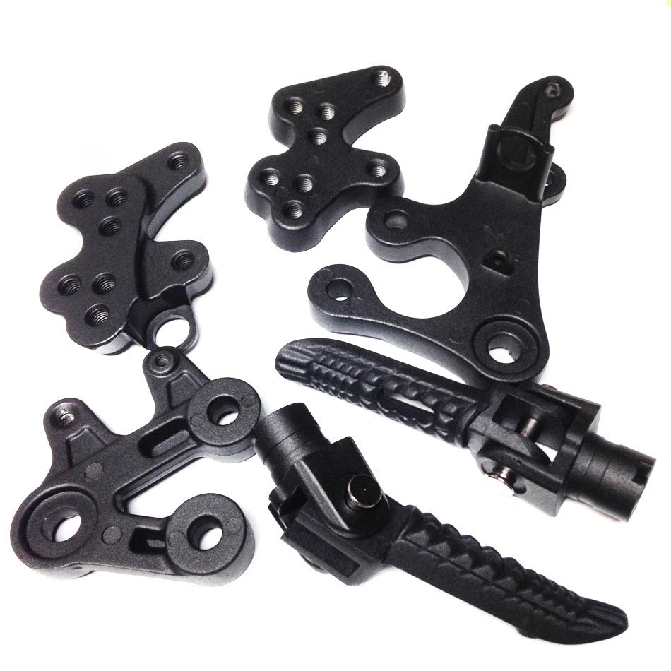 Foot Pegs for Suzuki GSXR1000 (2005–2008) Black Front Rider Bracket