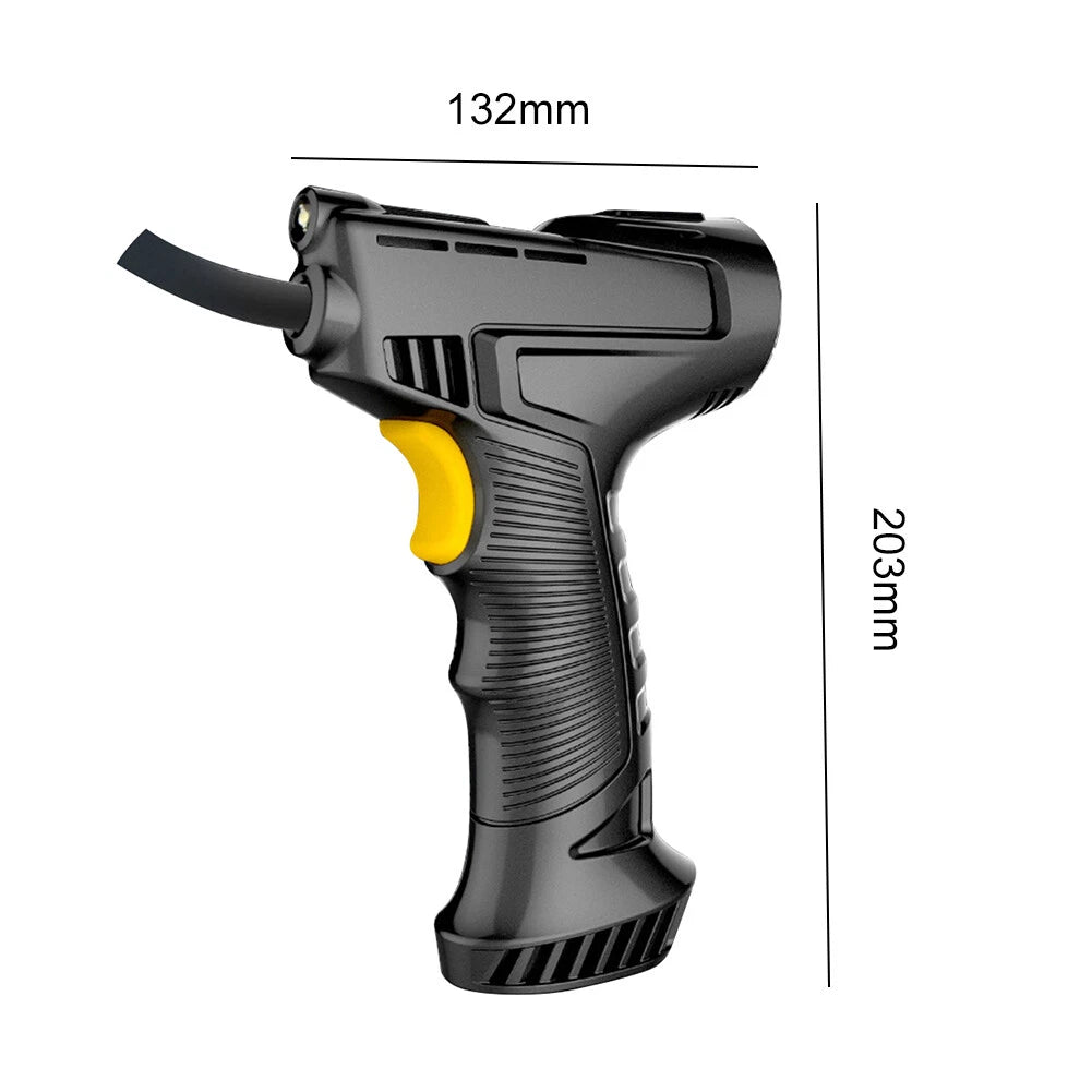 150PSI Tire Inflator Air Pump with LED Light for Car Bike Motor