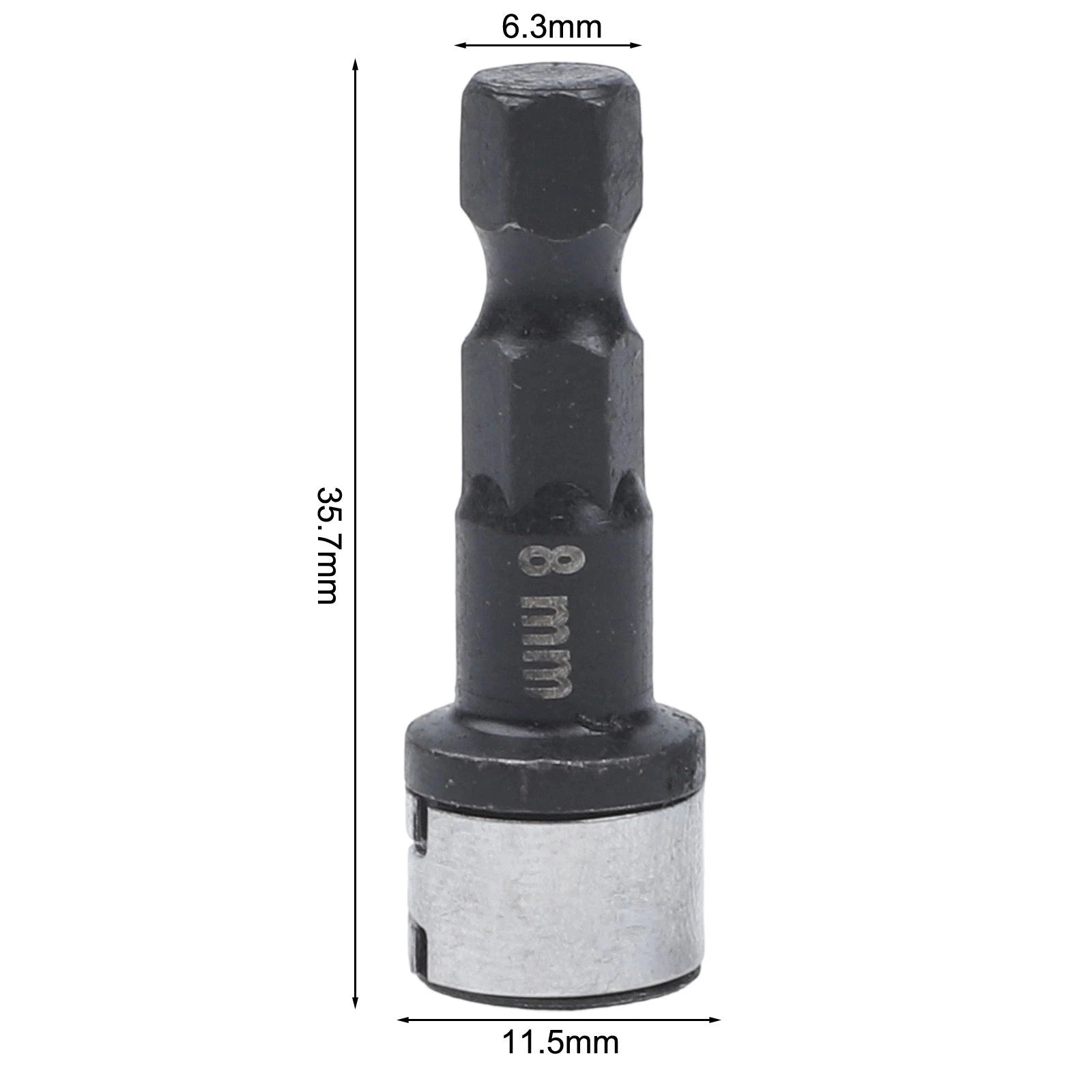 8mm Steel Ball Hex Socket for Precision Torque Work (Non Magnetic)