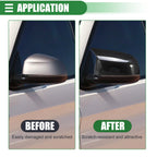 1 Pair Rearview Mirror Cover for BMW X3 G01 X4 (2018–2023) Black