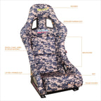 NRG FRP-303-STORM Racing Bucket Seat for Universal Fit (2010–2023)