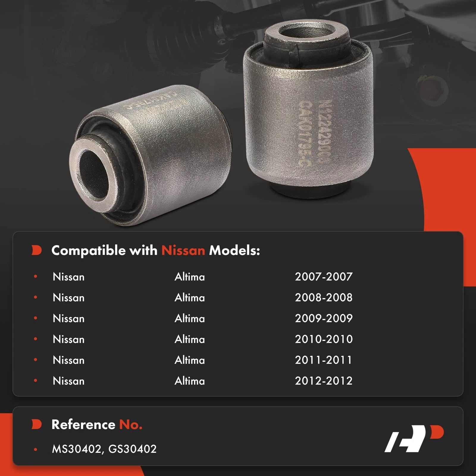 2X Rear Lower Control Arm Bushings for Nissan Altima Maxima