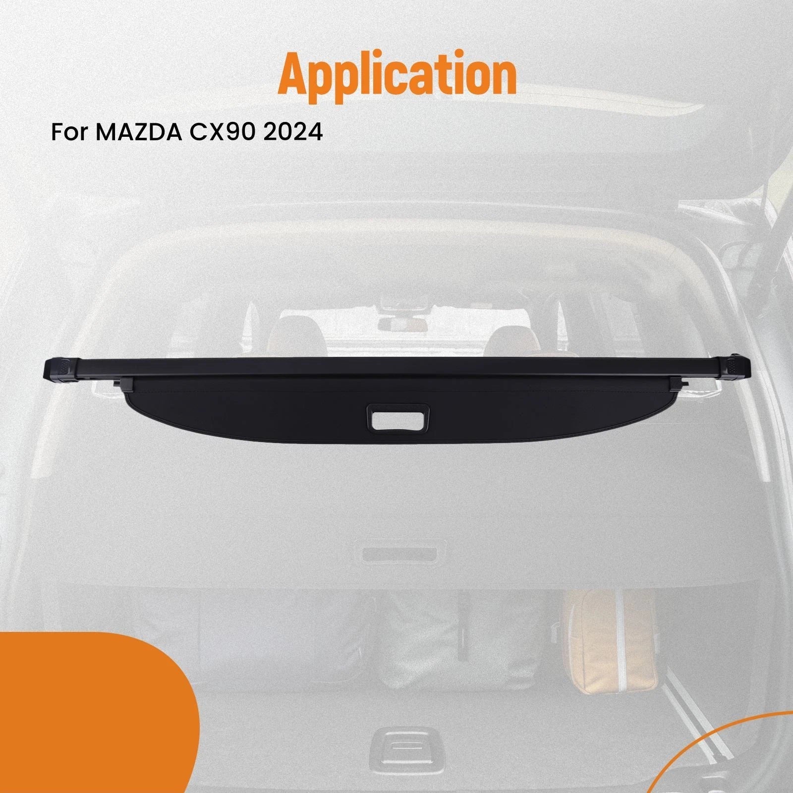 Rear Parcel Shelf Cargo Cover for Mazda CX90 (2024–2025) Retractable Boot