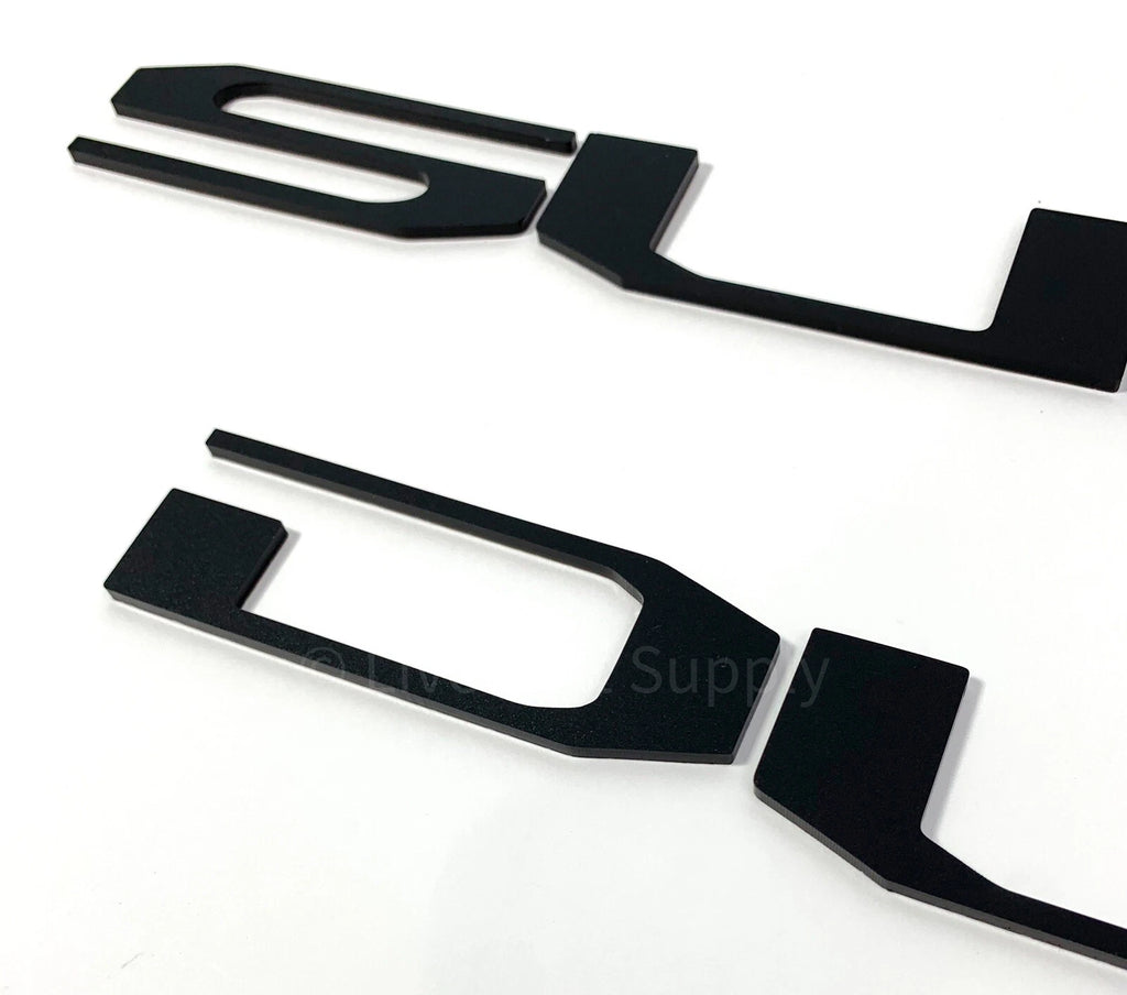 Tailgate Insert Letters Matte Black OEM Style for 2020-2022 Ford Super Duty