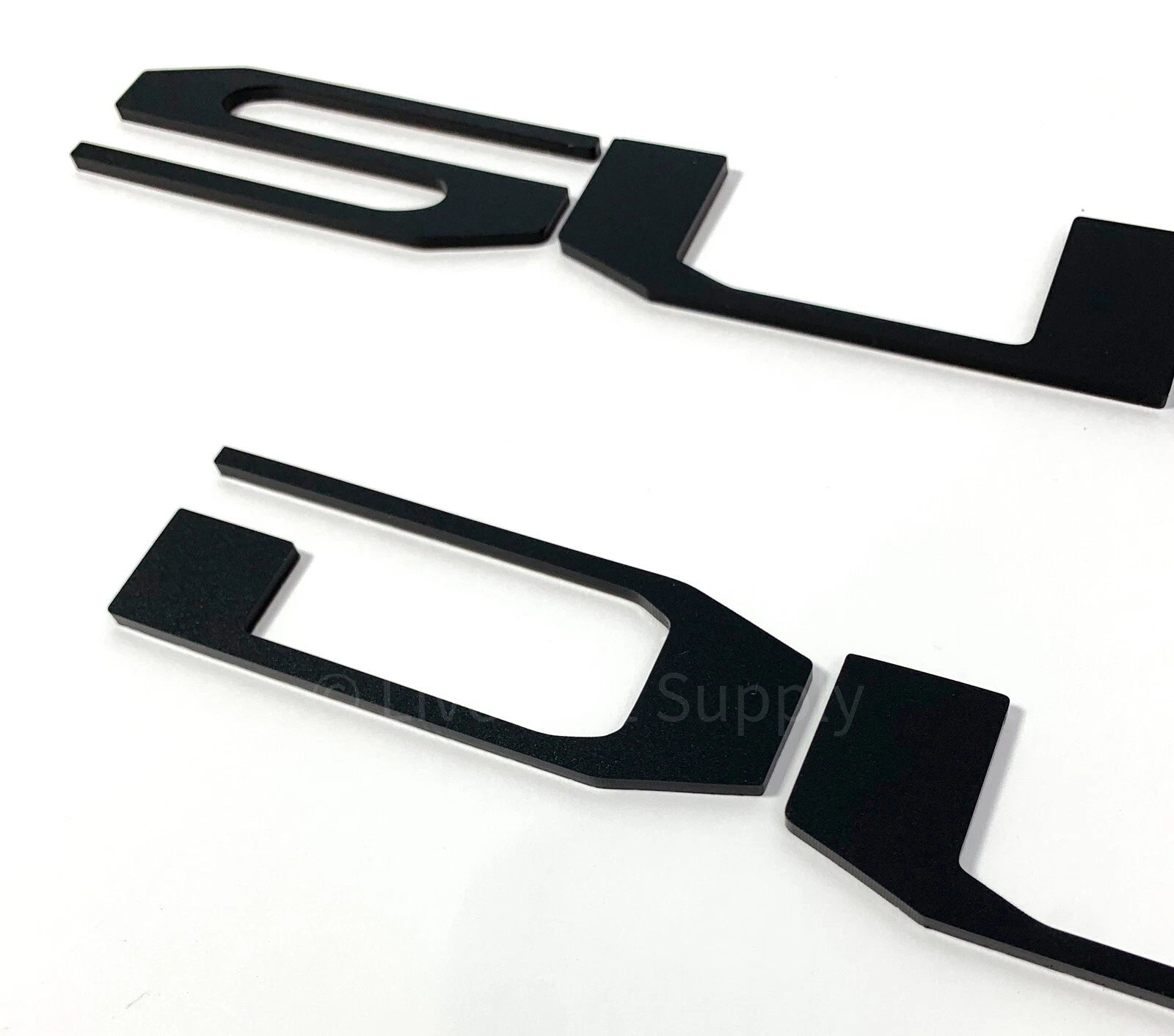 Tailgate Insert Letters Matte Black OEM Style for 2020-2022 Ford Super Duty