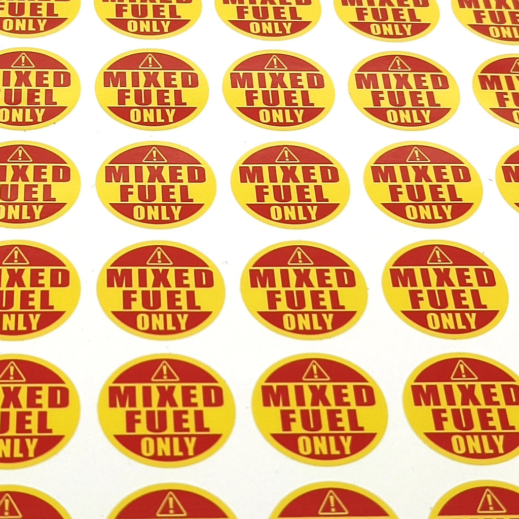 Mixed Fuel Only Sticker for Diesel Gasoline Truck Tank