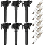 Set of 6 Ignition Coil Spark Plugs for 3.5L V6 Chrysler Models