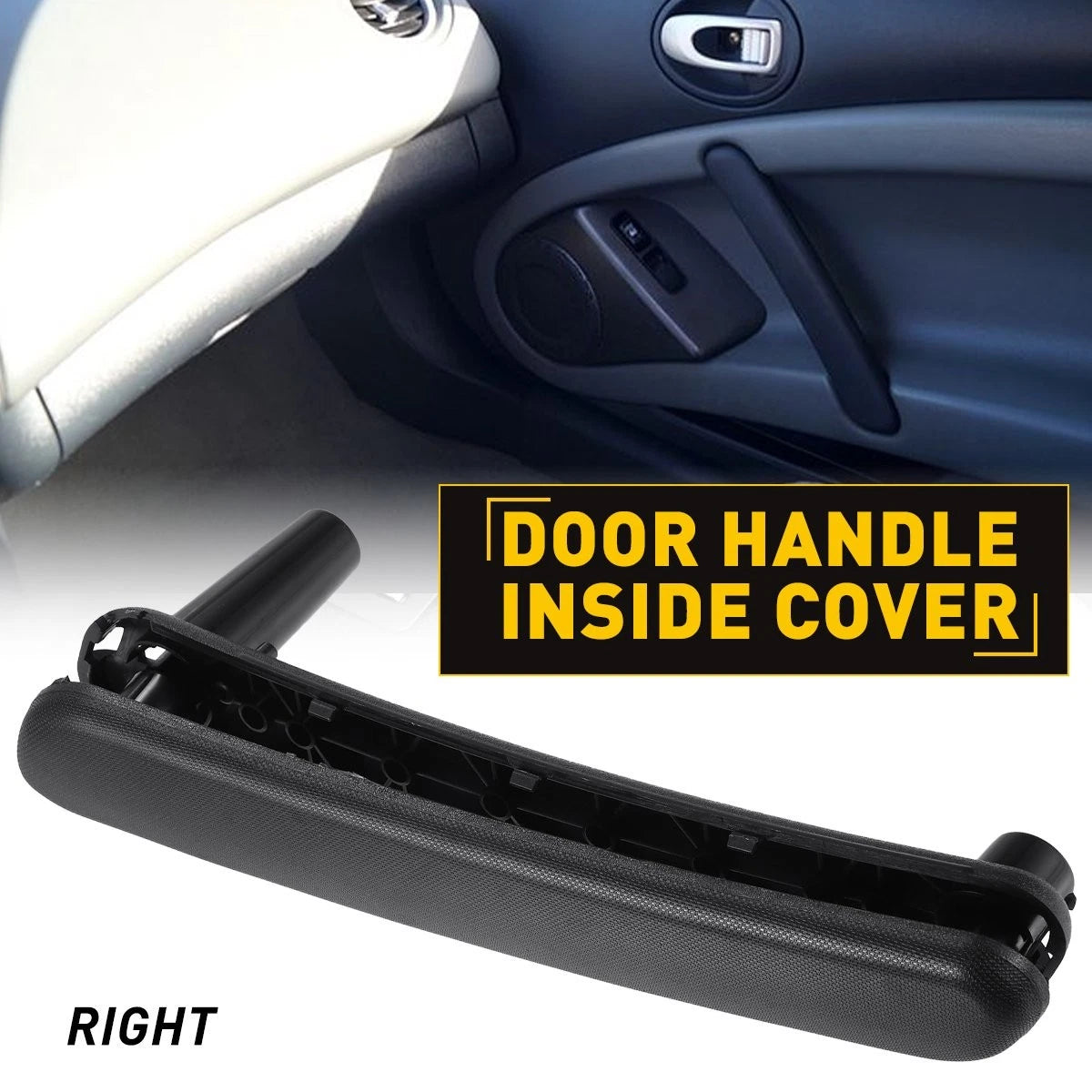 Door Pull Handle for Mitsubishi Eclipse (2006–2012) Front Right Black EXV