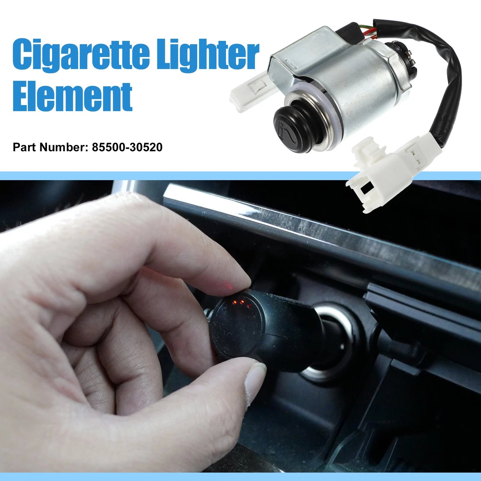 Cigarette Lighter Element Plug Assembly for Lexus GS 300 (2006) 85500-30520