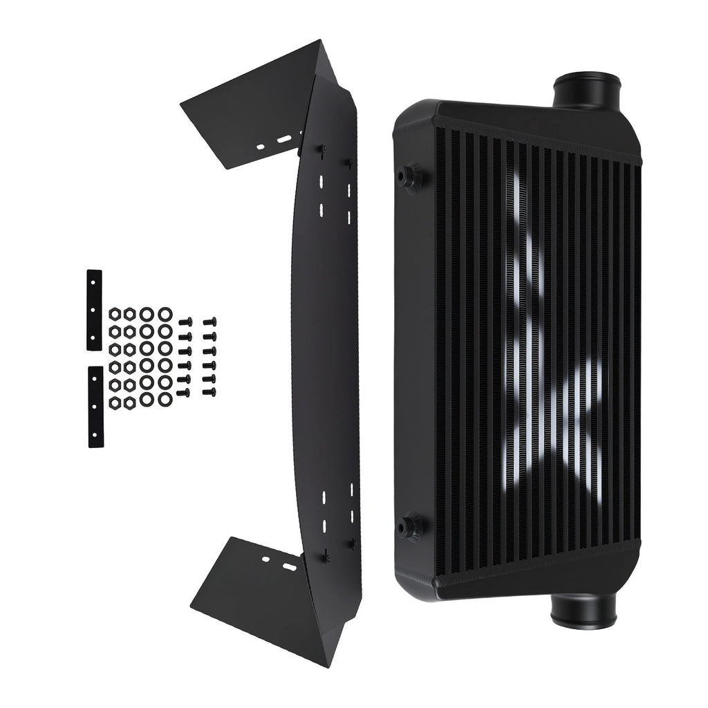 Universal Intercooler Bar & Plate 3" Turbo Black 450x300x76mm
