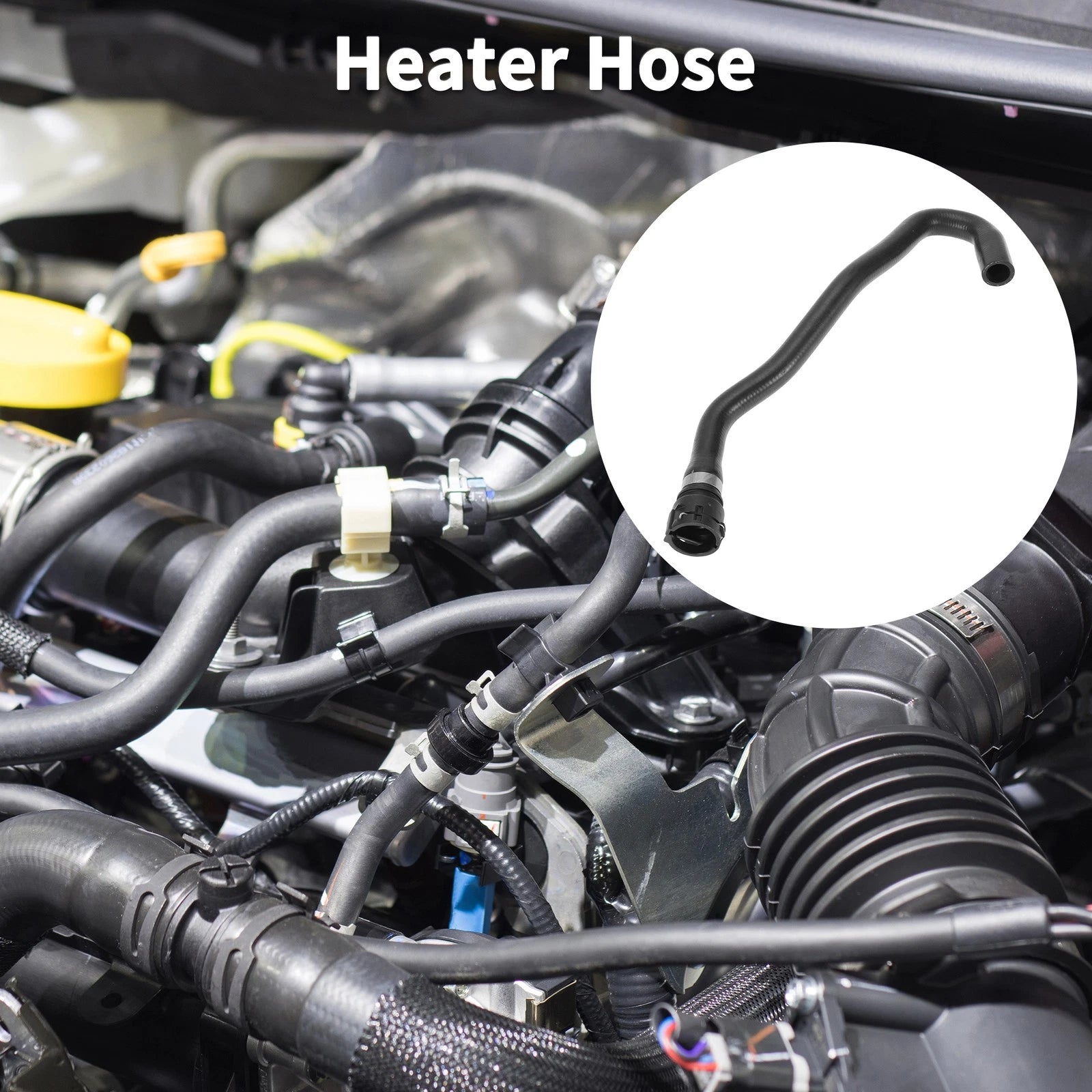Heater Hose for Audi A4/S4/Avant/quattro (2013–2015) 8K0121036E Rubber Black