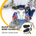 Black Hand Wind Guards & Bracket Mount for Polaris Sportsman 570 800 850 XP 1000