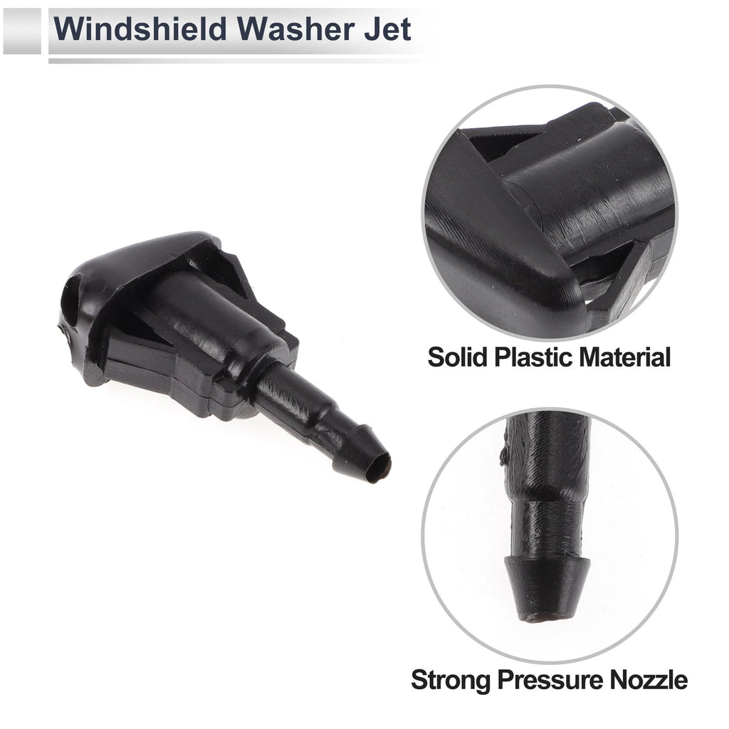Washer Nozzle Set of 2 w/ Hose Connector for Toyota  No. 85381AA010