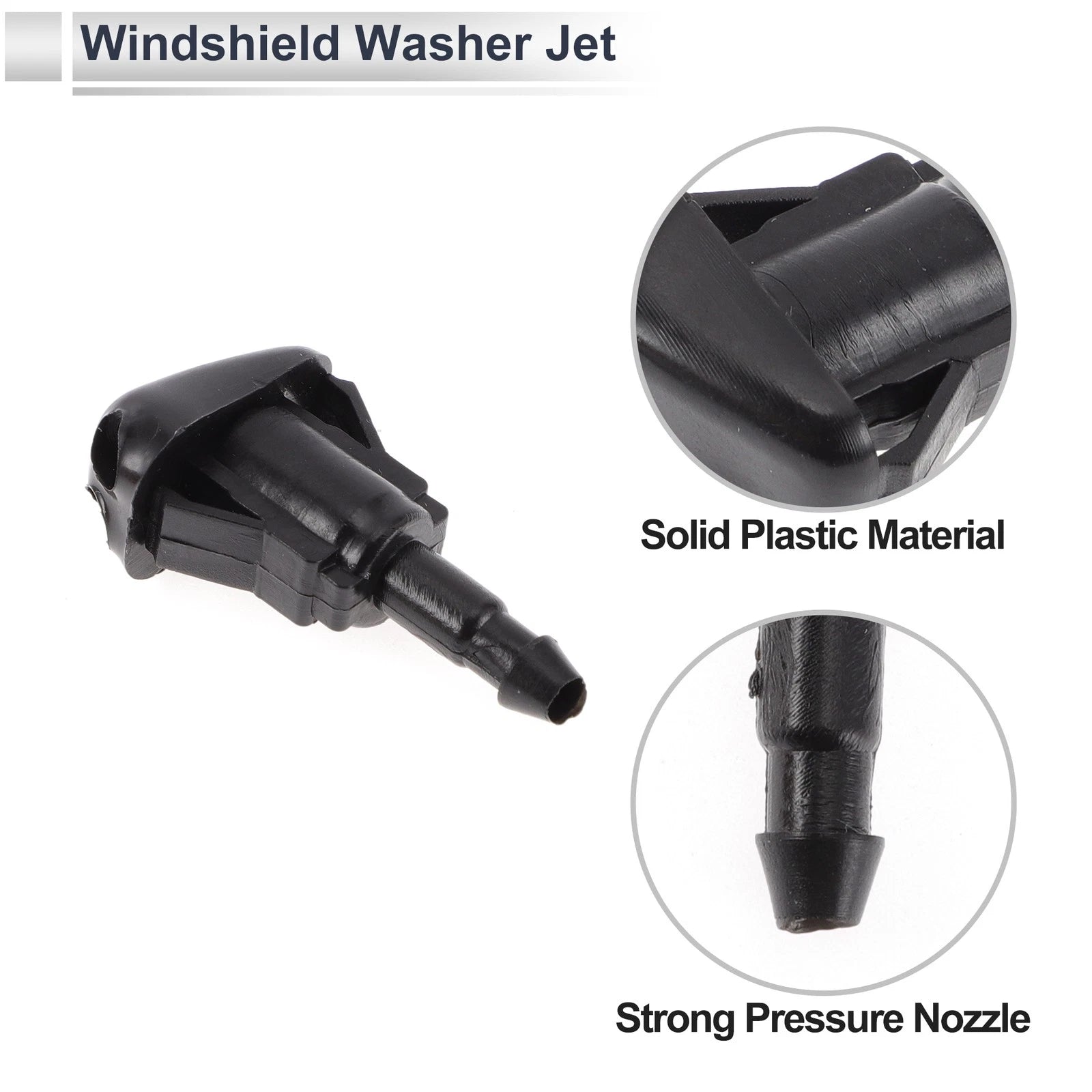 Washer Nozzle Set of 2 w/ Hose Connector for Toyota  No. 85381AA010