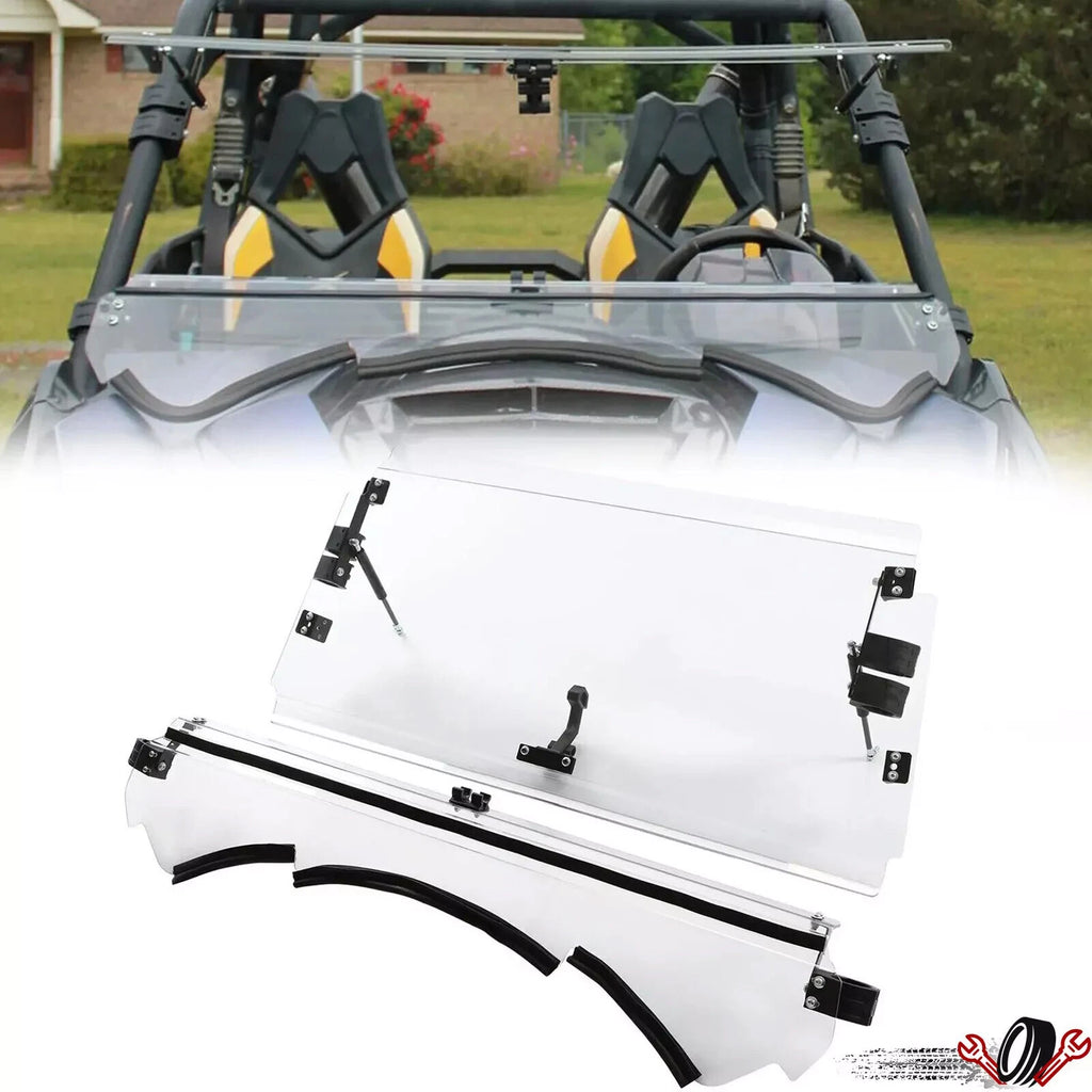 Clear Flip Windshield for Can-Am Maverick (2013–2018)