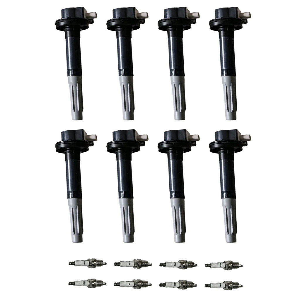 Set of 8 Ignition Coils & Spark Plugs for Mercedes-Benz CLS550 E550 S550 (2007–2011)