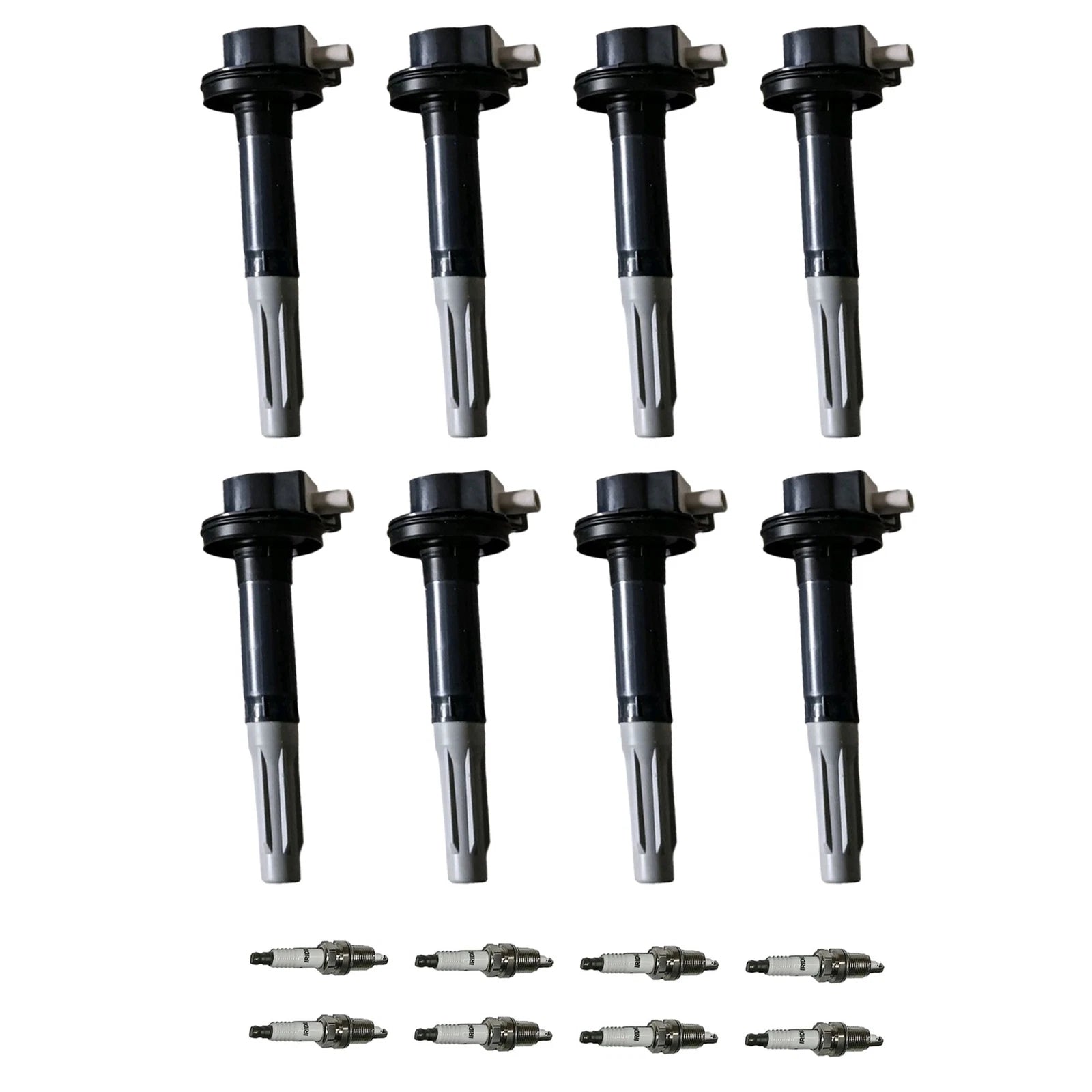 Set of 8 Ignition Coils & Spark Plugs for Mercedes-Benz CLS550 E550 S550 (2007–2011)