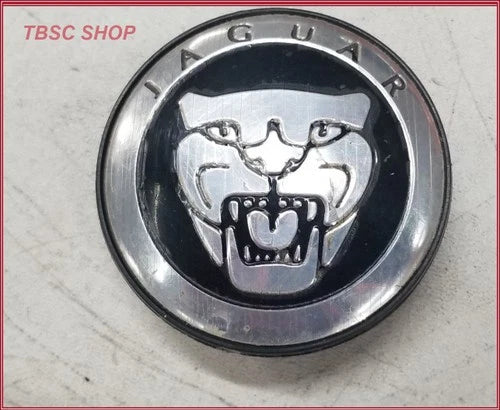 Set of 4 Wheel Center Caps for Jaguar S-Type XJ8 XJR (1998–2006) Chrome Logo