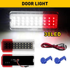 Set of 2 Red White Interior Door Panel Light Lamps for Ford F250 F350 (1999–2007)