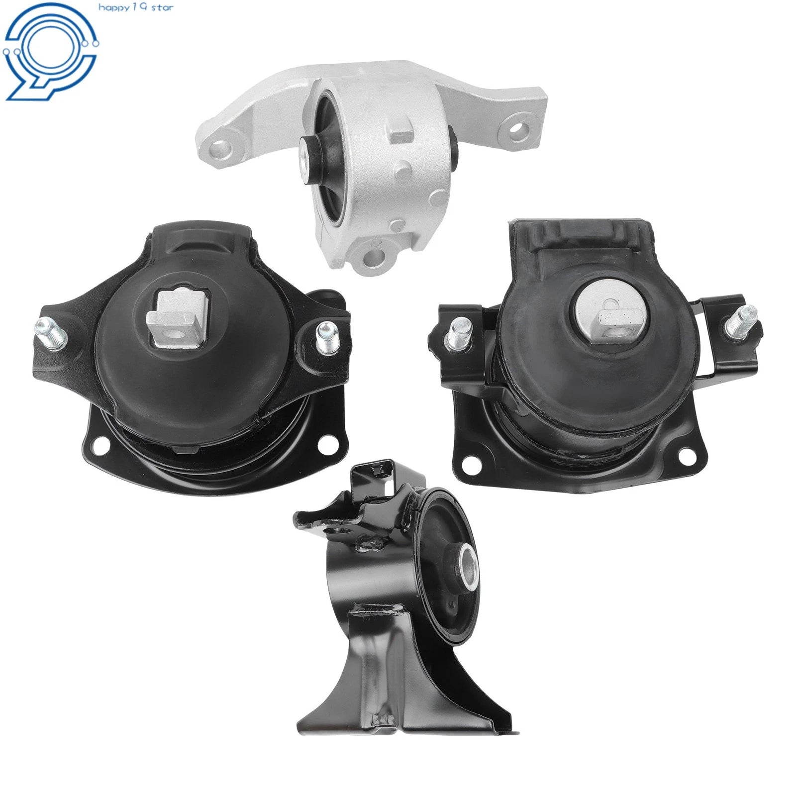 Set of 4 Engine and Transmission Mounts for Acura MDX (2007–2009)