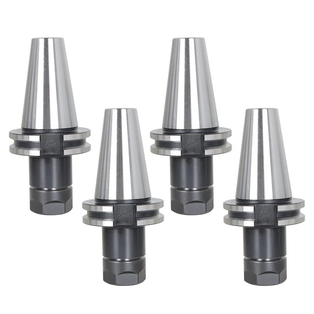 Set of 4 Collet Chucks for CAT40 (Gage Length 2.76")