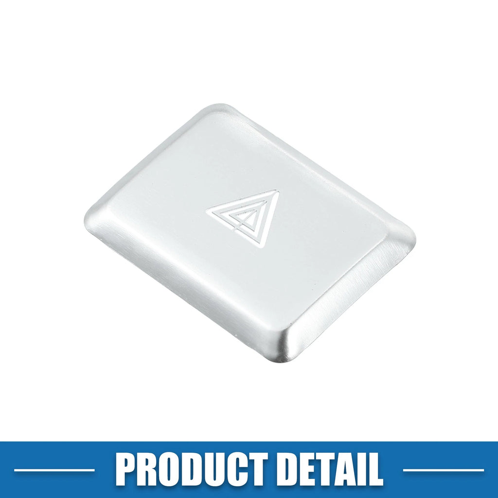 Dashboard Hazard Button Cover Trim for Honda Civic (2022–2023) Aluminum Silver Tone