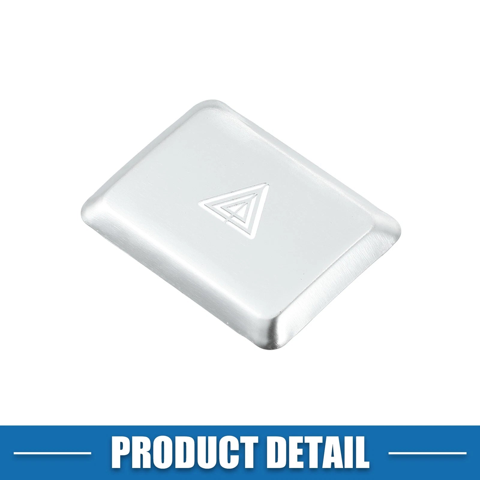 Dashboard Hazard Button Cover Trim for Honda Civic (2022–2023) Aluminum Silver Tone