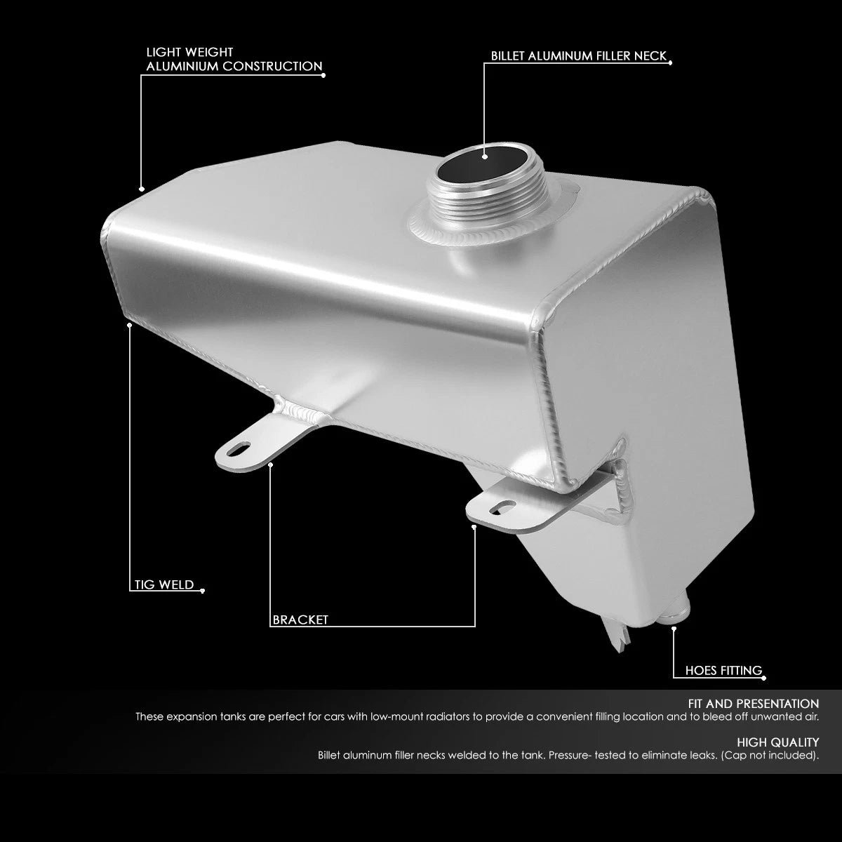 Aluminum Coolant Tank for Ford Mustang 4.6/5.0 (2010–2013)